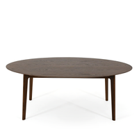 Henlow Oval Yemek Masası 200 cm | Koyu Meşe
