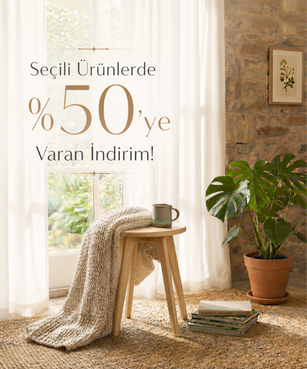 Seçili ürünlerde %50'ye varan indirim