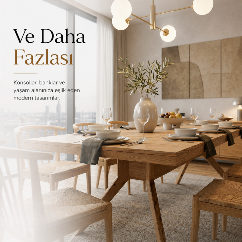 Ve daha fazlası – ahşap yemek odası mobilyaları